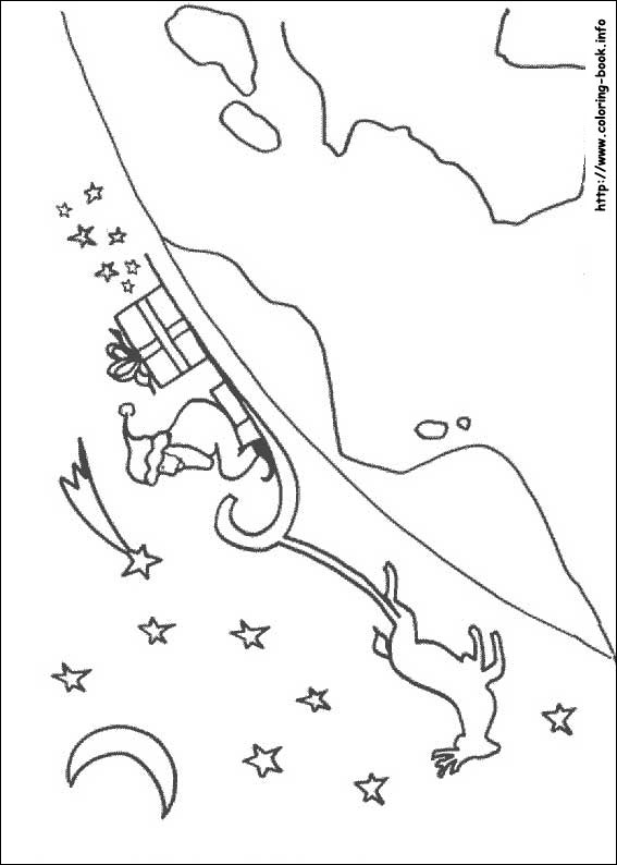 Plansa de colorat cu Iarna 105 8